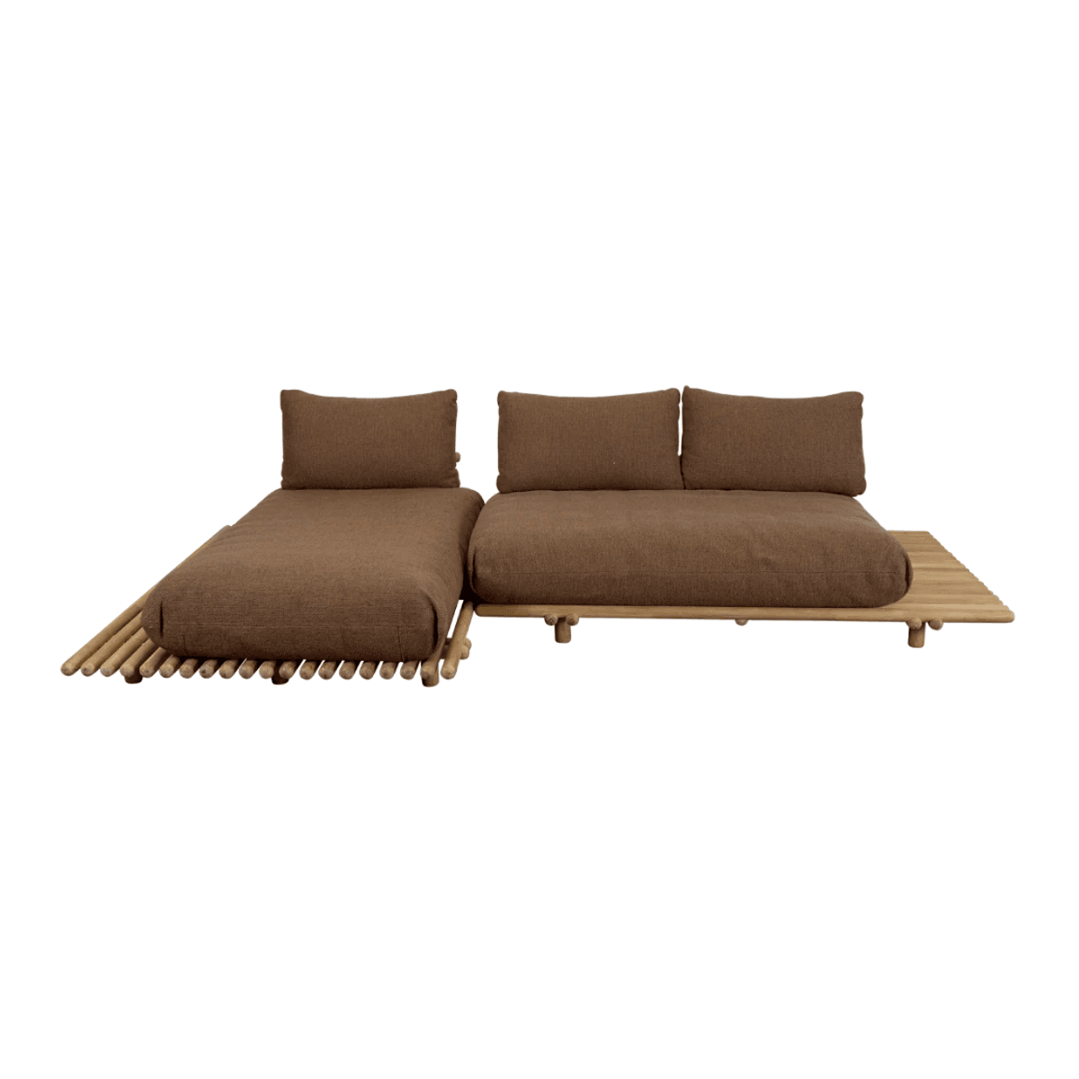 Sticks platform, sofa w/ chaise lounge 1