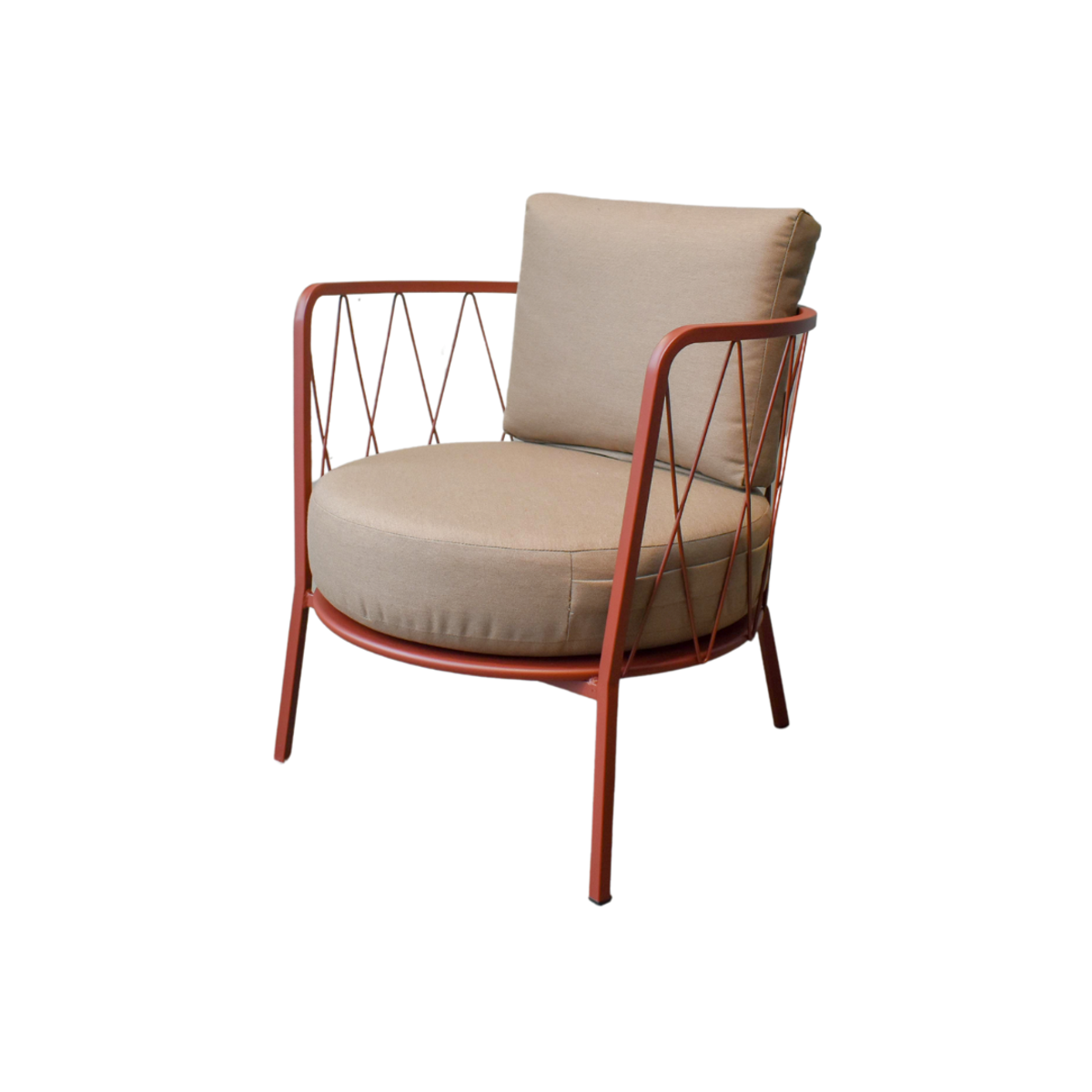 Blossom metal lounge chair milan1