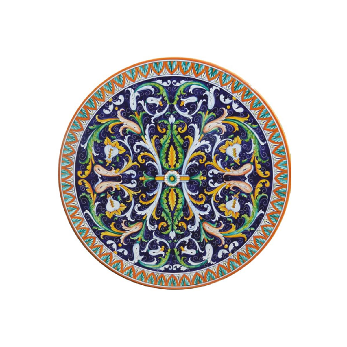 Festone Round Table Top Volcanic Stone