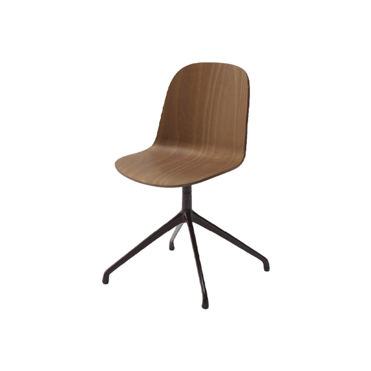 Gwen wood swivel chair 2 Inside Out Contracts