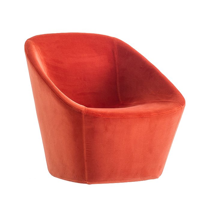 Log lounge chair 70s velvet InsideOutContracts Log lounge chair 70s velvet InsideOutContracts