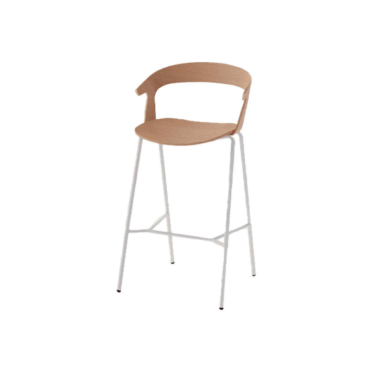 Maki wood bar stool warms Inside Out Contracts