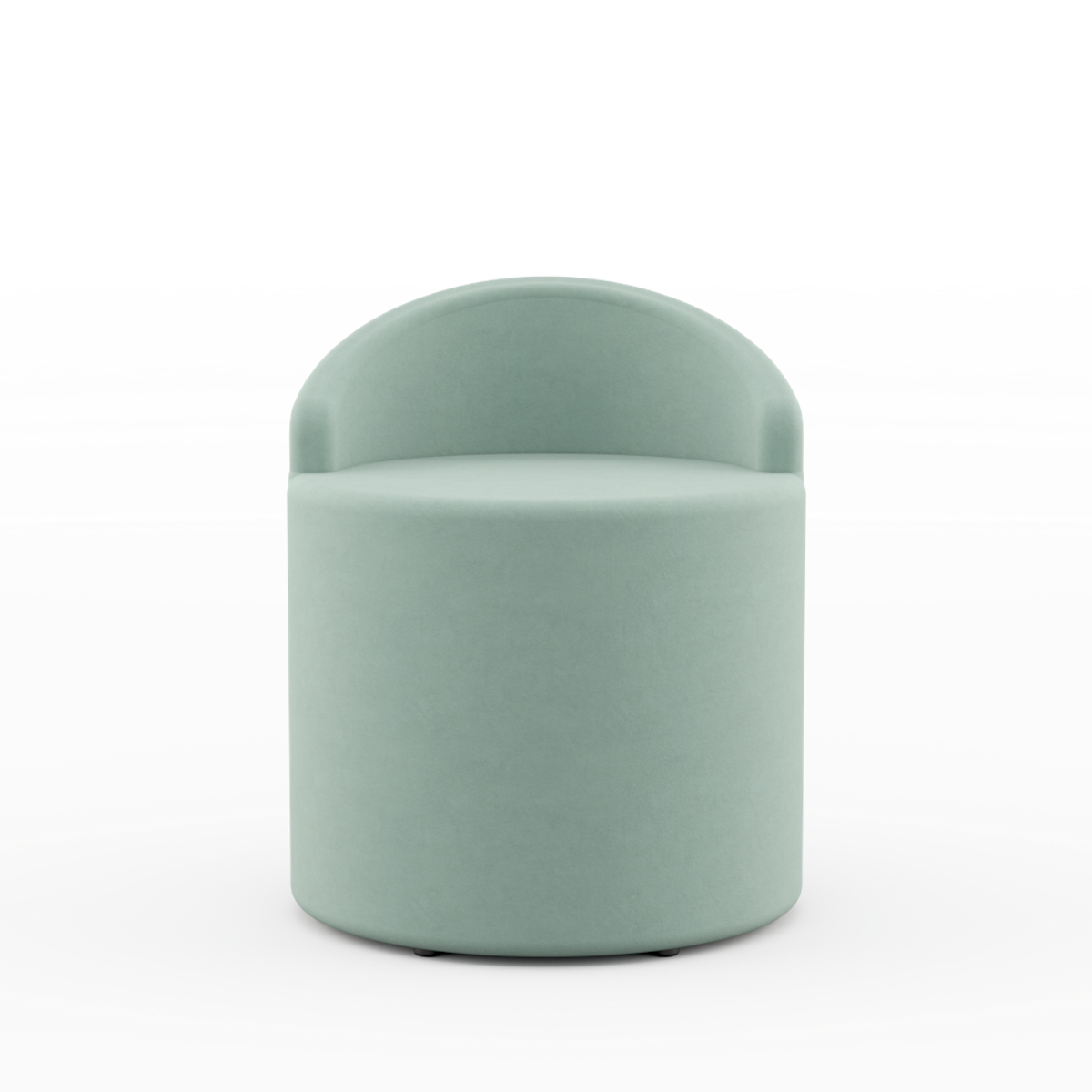 Marshmallow Stool With Back Without Seat Pad View 2 By Inside Out Contracts