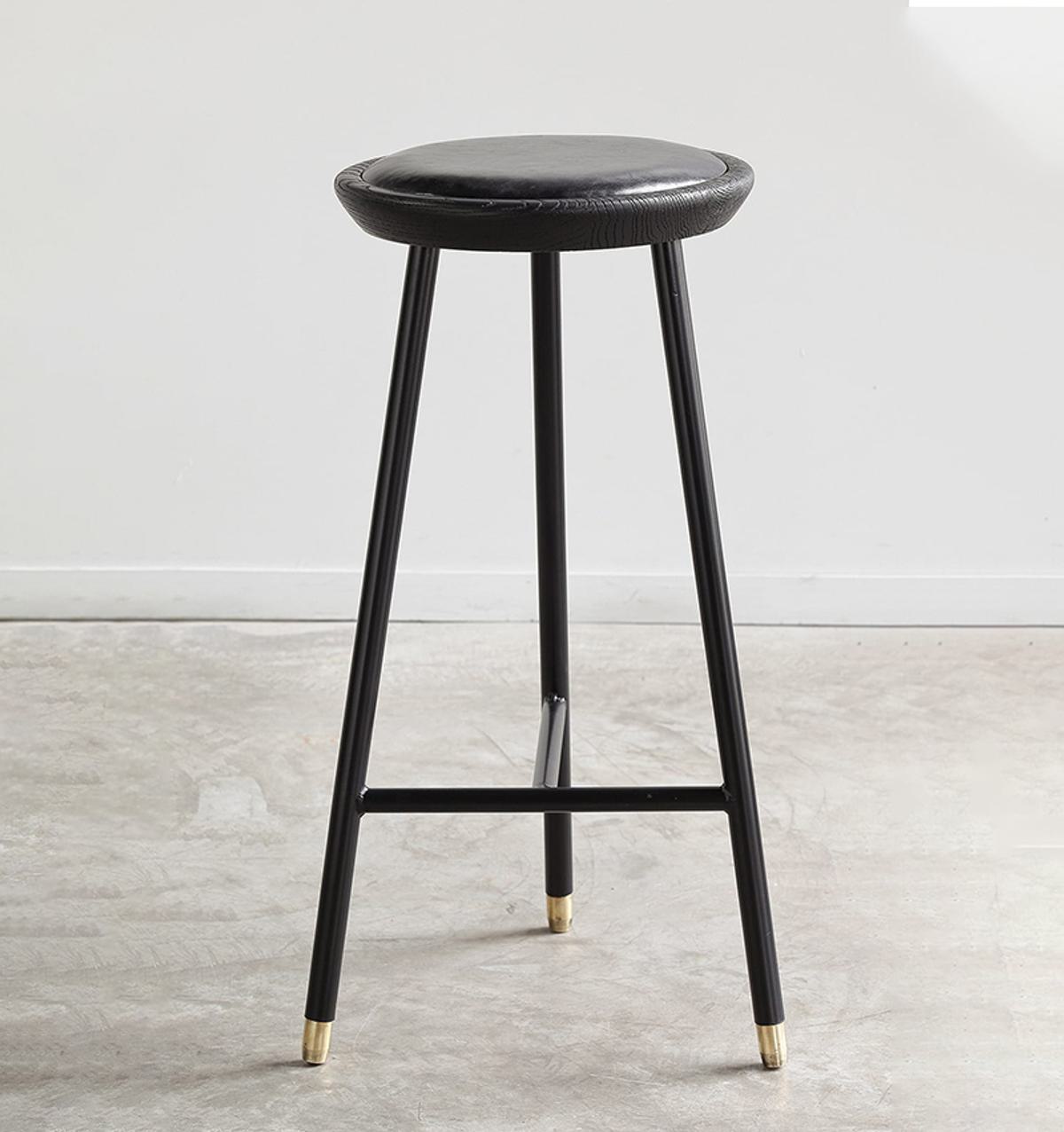 Minsk Three Bar Stool Gold Cup Feet