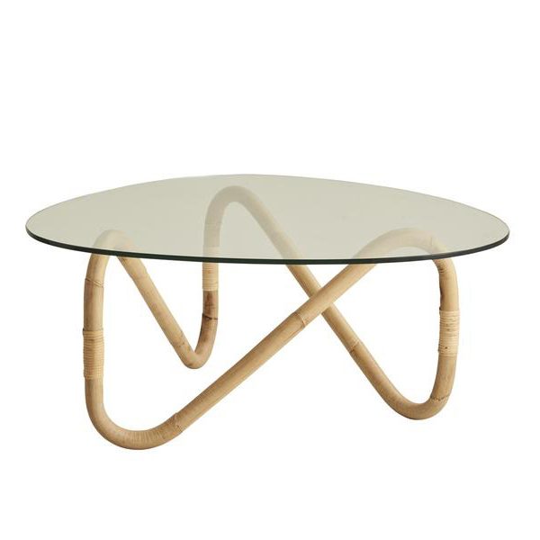 Nami 70s inspired glass and rattan coffee table InsideOutContracts Nami 70s inspired glass and rattan coffee table InsideOutContracts