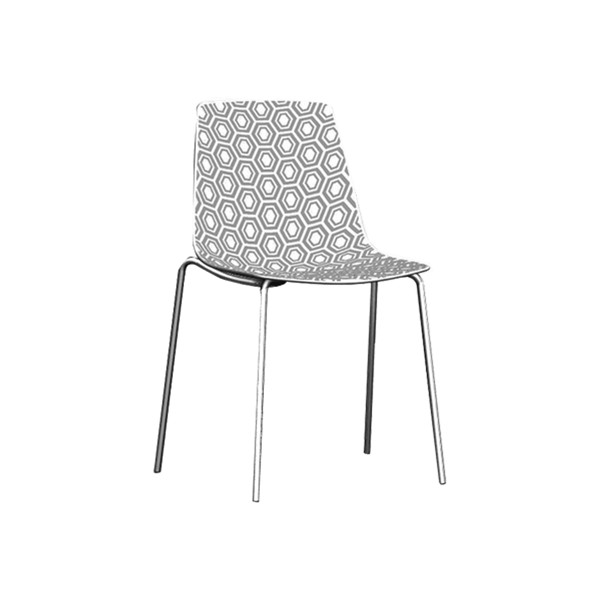 Web Geo Side Chair