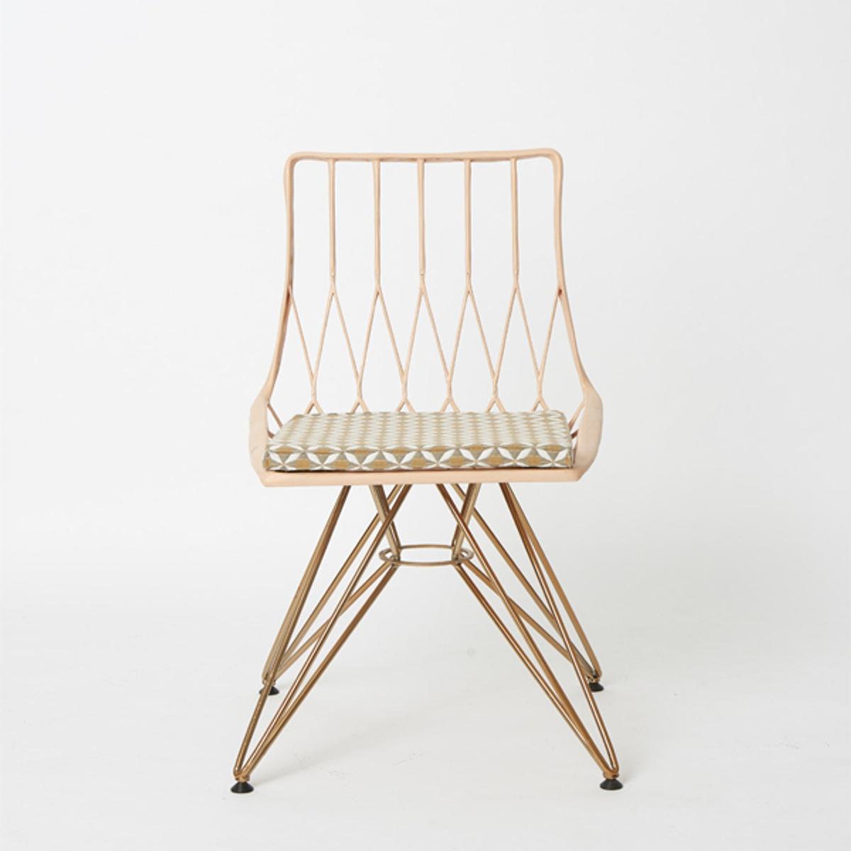Web Rumba Side Chair Apricot Brass 02
