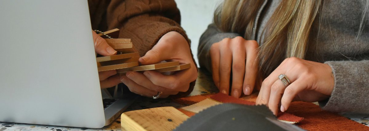 Bespoke furniture consultation materials selection