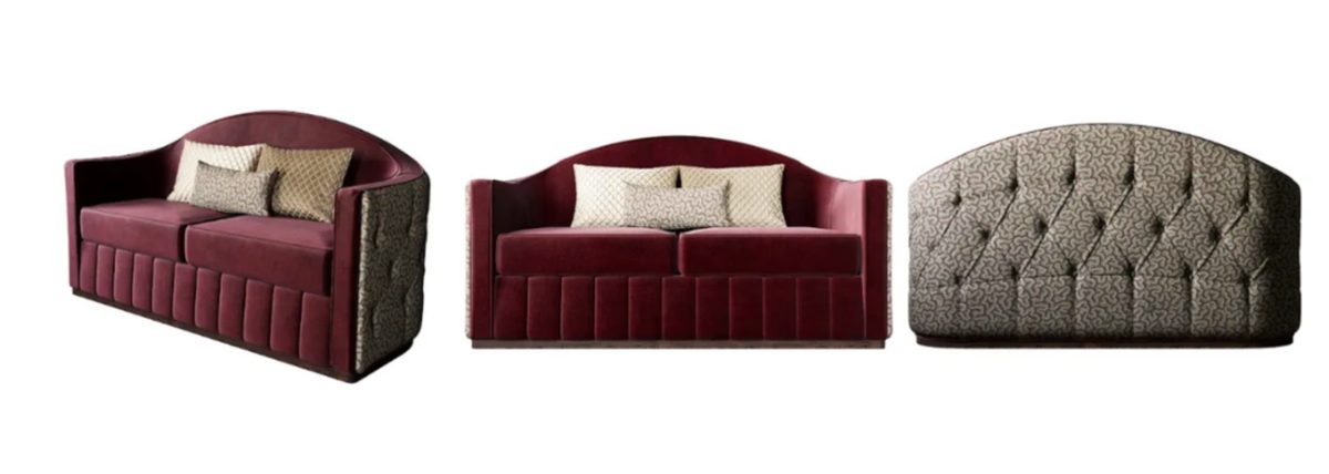 Custom made banquette sofa finished design