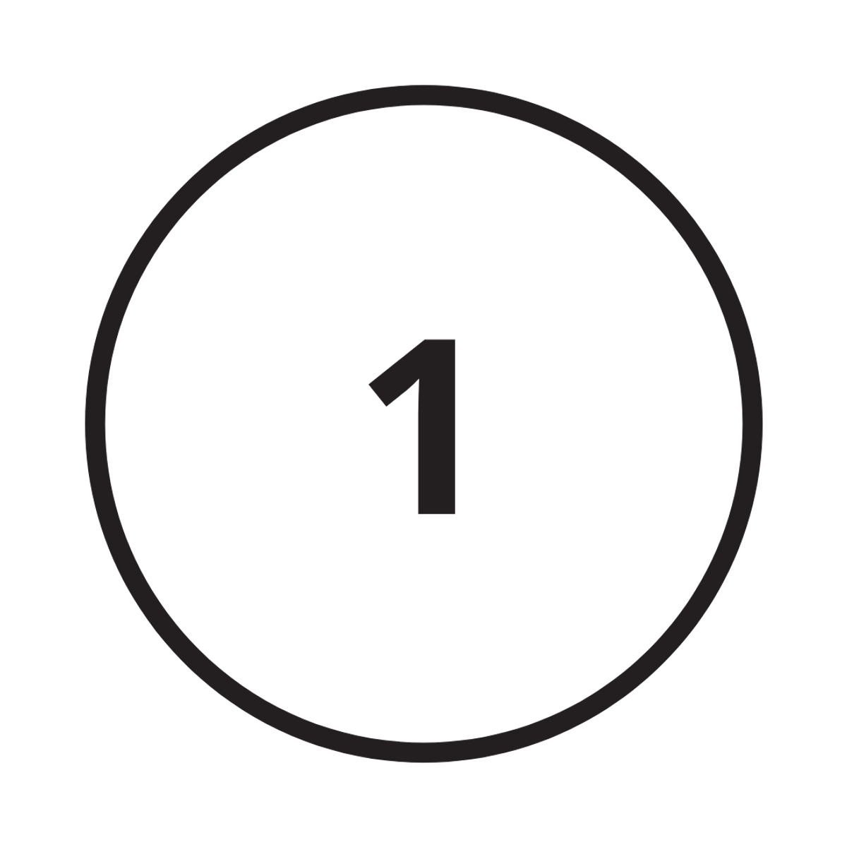Number 1 icon