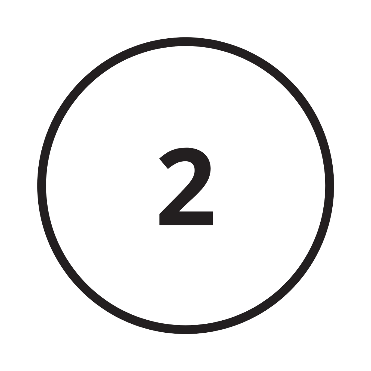 Number 2 Icon