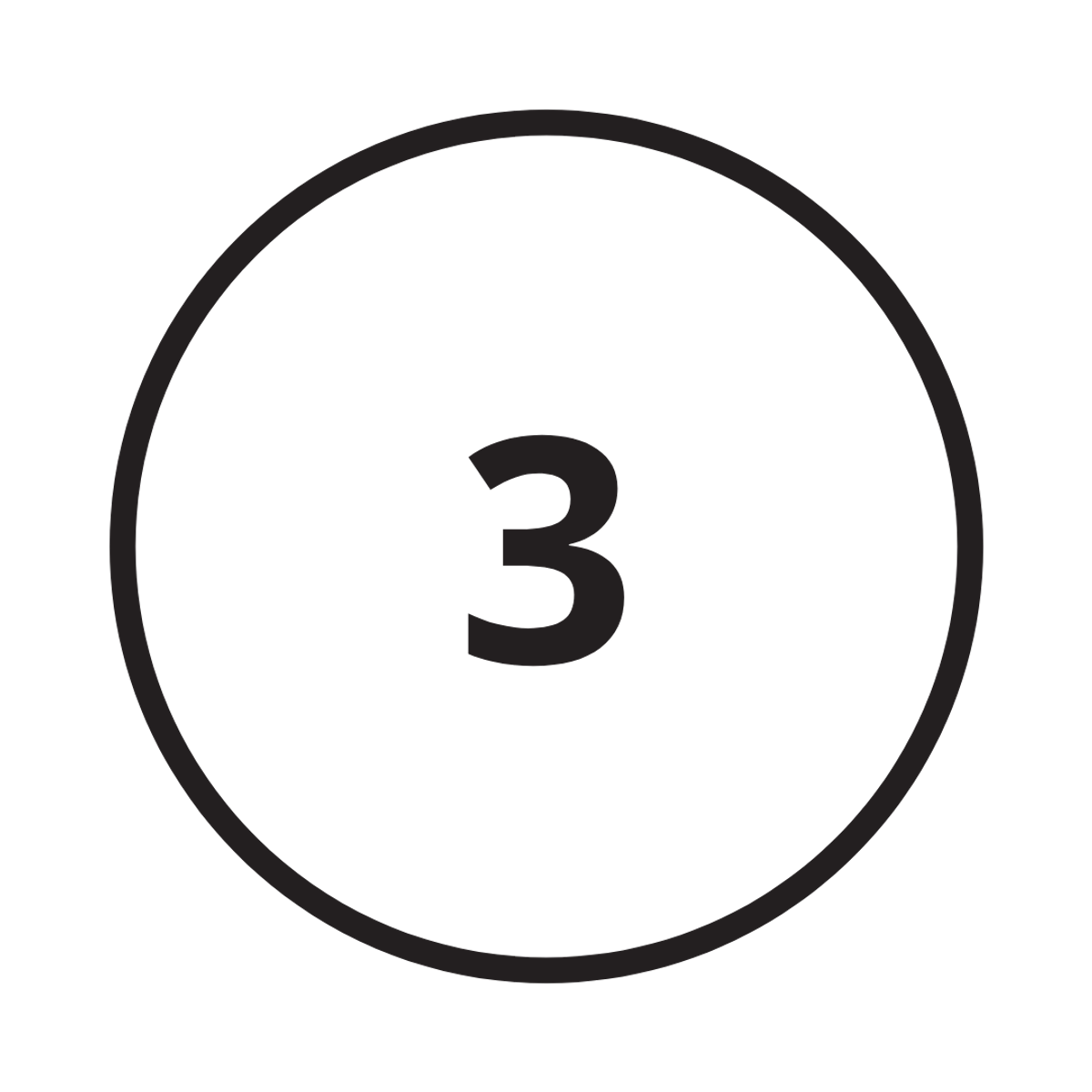 Number 3 icon