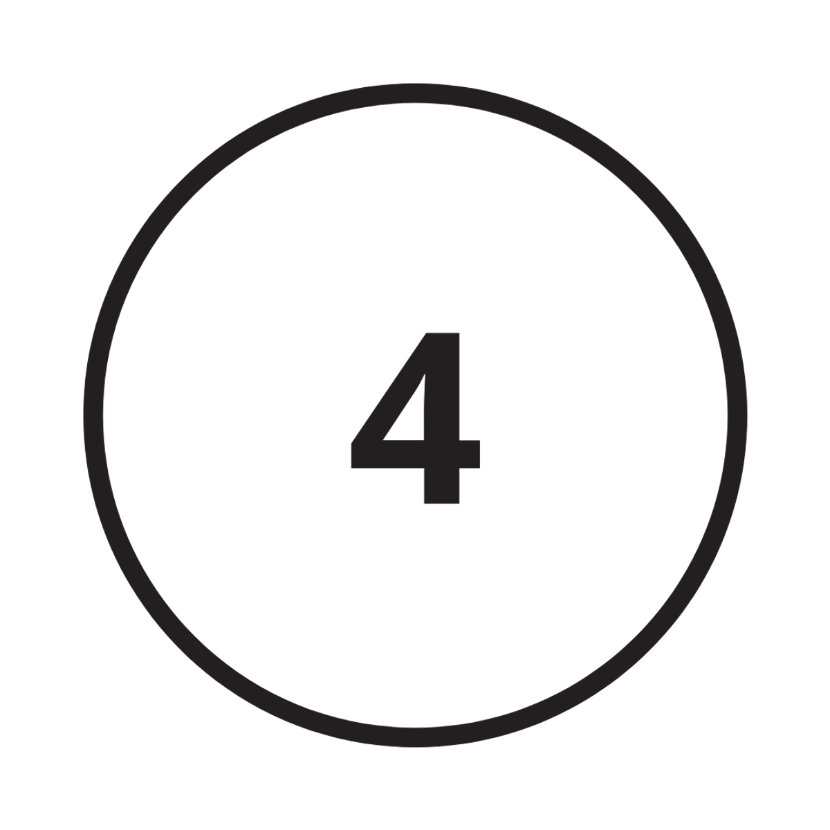 Number 4 Icon